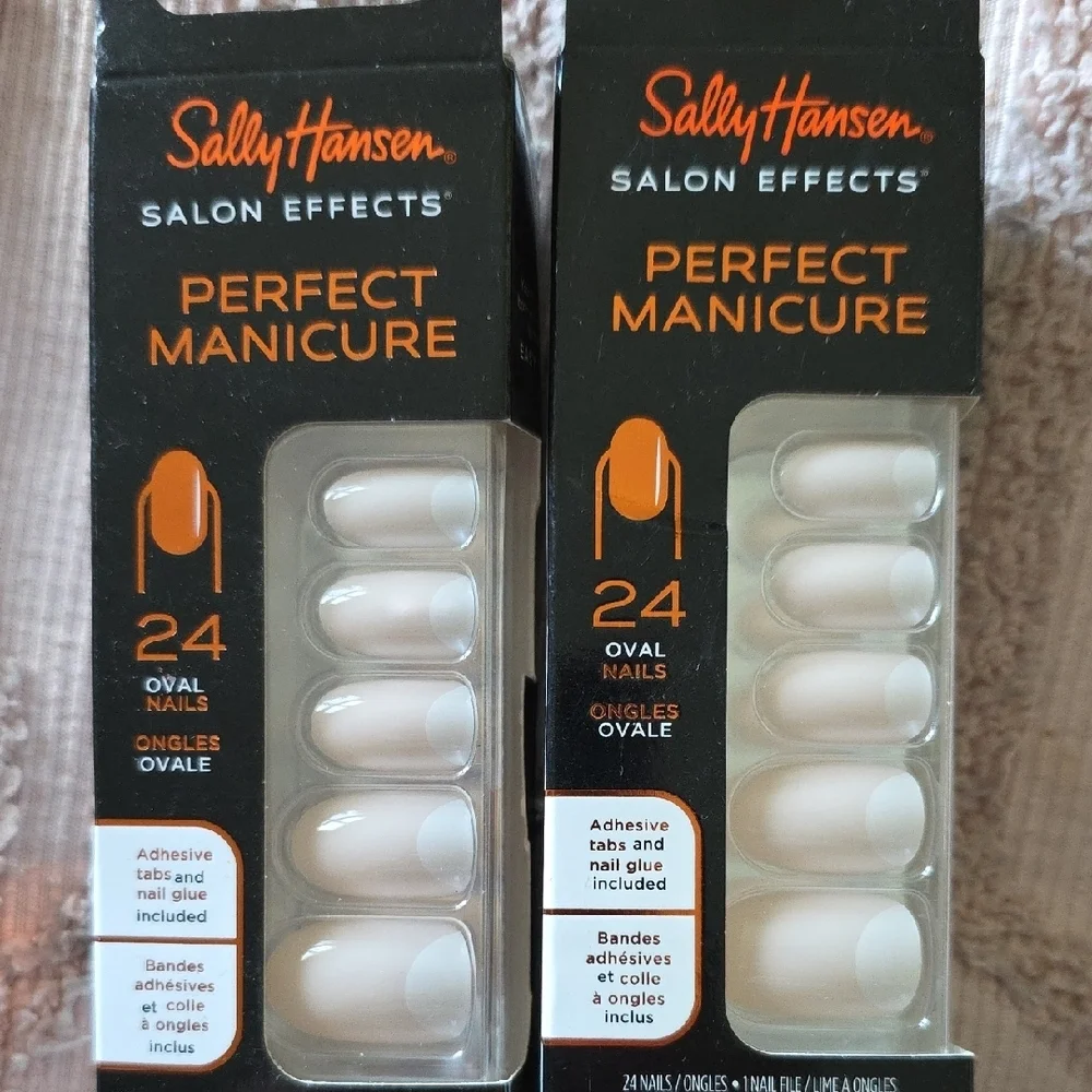 Sally Hansen Salon Effects Perfect Manicure Set Of Ten, Oval Shape, New - Picture 4 of 8